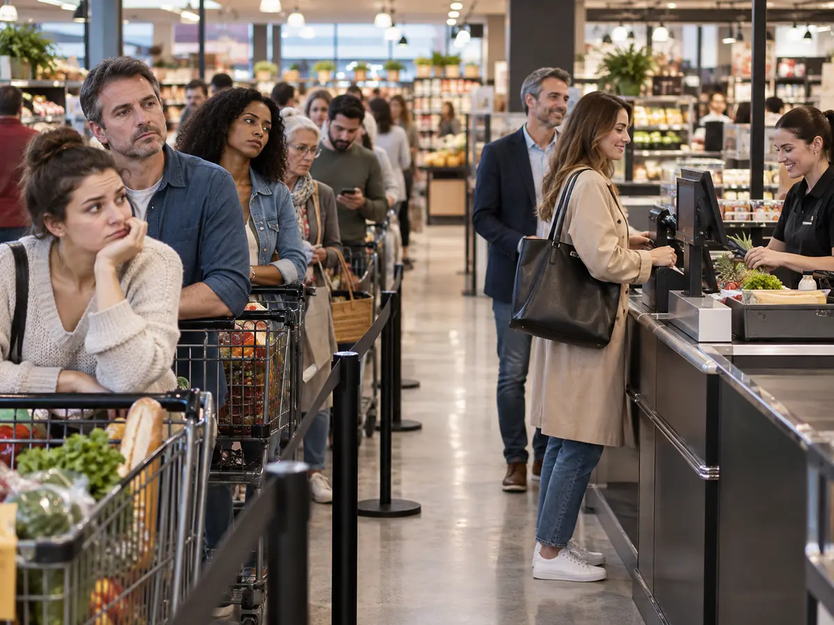 Should Shops Let Customers Skip Lines for a Fee?