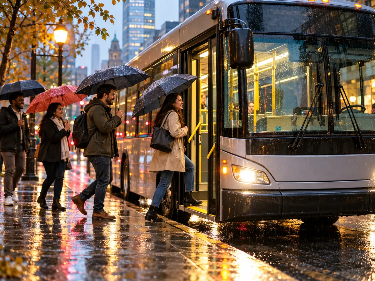 Should Public Transport Be Free on Rainy Days?